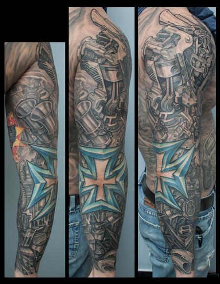 Tattoos - motor sleeve - 120601